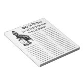 Funny Steampunk Einkaufsliste Notizblock (angewinkelt)