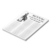 Funny Steampunk Einkaufsliste Notizblock (Rotiert)