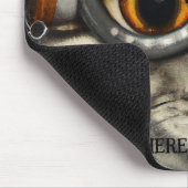 Funny Steampunk Glasses Cat Mousepad (Ecke)