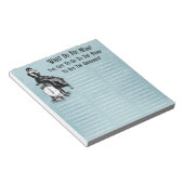 Funny Steampunk Shopping List Notizblock (angewinkelt)