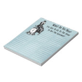 Funny Steampunk Shopping List Notizblock (Rotiert)
