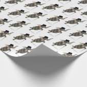 Funny Stechend tanzende Elephant Geschenkpapier (Ecke)