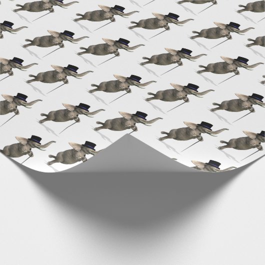 Funny Stechend tanzende Elephant Geschenkpapier (Ecke)