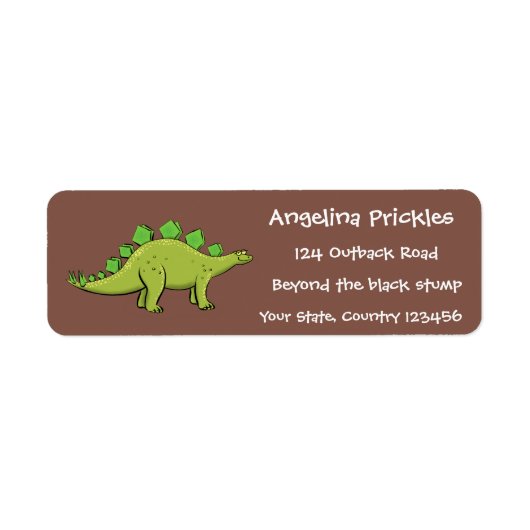 Funny stegosaurus dinosaurus Cartoon (Vorne)