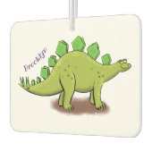 Funny stegosaurus dinosaurus Cartoon Autolufterfrischer (Links)