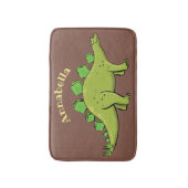 Funny stegosaurus dinosaurus Cartoon Badematte (Vorderseite Vertikal)