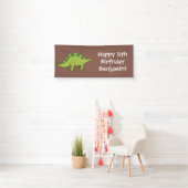 Funny stegosaurus dinosaurus Cartoon Banner (Insitu)