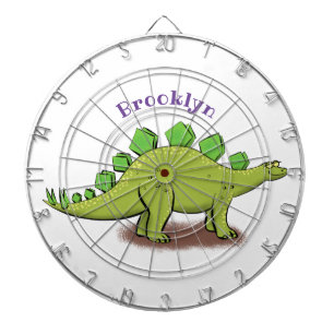 Funny stegosaurus dinosaurus Cartoon Dartscheibe