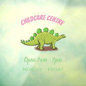 Funny stegosaurus dinosaurus Cartoon Fensteraufkleber (Blatt 3)