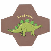 Funny stegosaurus dinosaurus Cartoon Fußball (Flach)