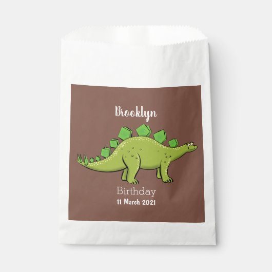 Funny stegosaurus dinosaurus Cartoon Geschenktütchen (Vorderseite)