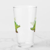 Funny stegosaurus dinosaurus Cartoon Glas (Links)