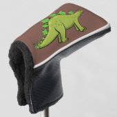 Funny stegosaurus dinosaurus Cartoon Golf Headcover (3/4 Vorderseite)