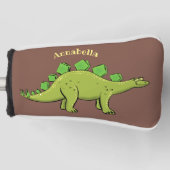Funny stegosaurus dinosaurus Cartoon Golf Headcover (Vorderseite)