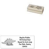 Funny stegosaurus dinosaurus Cartoon Gummistempel (Stempel)