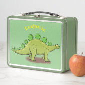 Funny stegosaurus dinosaurus Cartoon Metall Brotdose (Beispiel)