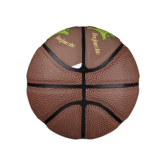 Funny stegosaurus dinosaurus Cartoon Mini Basketball (Rechts)