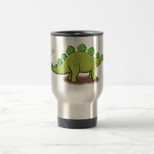 Funny stegosaurus dinosaurus Cartoon Reisebecher