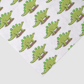 Funny stegosaurus dinosaurus Cartoon Seidenpapier (Ausschnitt)