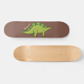 Funny stegosaurus dinosaurus Cartoon Skateboard (Horizontal)