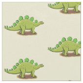Funny stegosaurus dinosaurus Cartoon Stoff (Nahaufnahme)