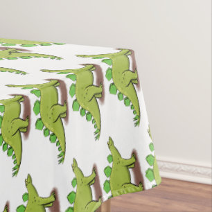 Funny stegosaurus dinosaurus Cartoon Tischdecke