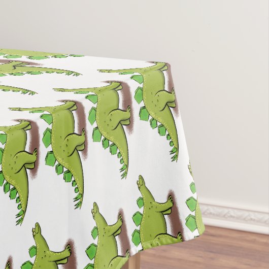 Funny stegosaurus dinosaurus Cartoon Tischdecke (Beispiel)