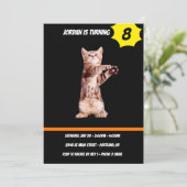 Funny stehend spielend einladung (Stehend Vorderseite)