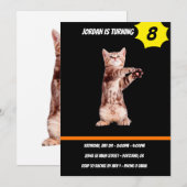 Funny stehend spielend einladung (Vorne/Hinten)