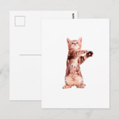 Funny stehend spielend postkarte (Vorne/Hinten)