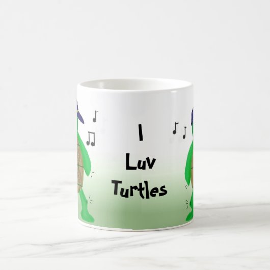 Funny Stehend Turtle Kaffeetasse (Mittel)