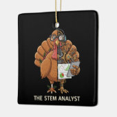 Funny STEM Analyst Robot Turkey Thanksgiving Gift Keramikornament (Links)
