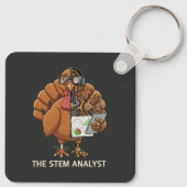  Funny STEM Analyst Robot Turkey Thanksgiving Gift Schlüsselanhänger (Rückseite)