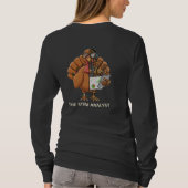Funny STEM Analyst Robot Turkey Thanksgiving Gift T-Shirt (Rückseite)