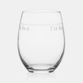Funny Stemless Prosecco Weinkultur und Erde Weinglas Ohne Stiel (Links)