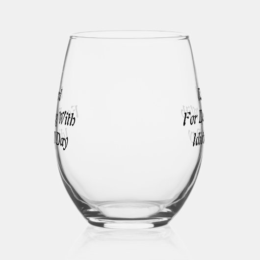 Funny Stemless Weinglas Weinglas Ohne Stiel (Links)