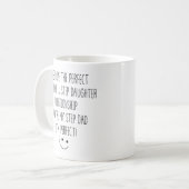 Funny Step Dad and Step Daughter Relationship Kaffeetasse (Vorderseite Links)