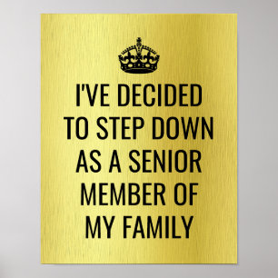 Funny Step Down als Senior Member of Family Royal Poster