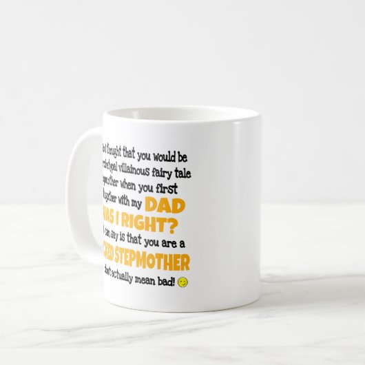  Funny Step Mutter Geschenk Kaffeetasse (Vorderseite Links)