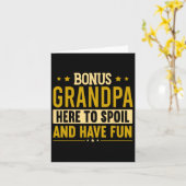Funny Step Opa Bonus Opa Opa Karte (Gelbe Blume)