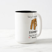 Funny Stepdad Pun Zweifarbige Tasse (VorderseiteRechts)