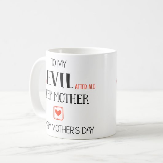 Funny StepMom Mother's Day Kaffeetasse (Vorderseite Links)