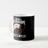 Funny Stethoscope Joke Nurse Doctor Hospital Spaß Kaffeetasse (Vorderseite Links)