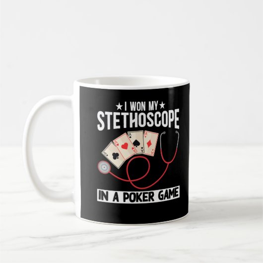 Funny Stethoscope Joke Nurse Doctor Hospital Spaß Kaffeetasse (Links)