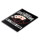 Funny Stethoscope Joke Nurse Doctor Hospital Spaß Notizblock (Linke Seite)