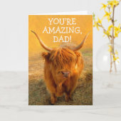 Funny Steve für Vater Geburtstag Karte (Gelbe Blume)