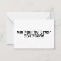 Funny Stevie Passive aggressive Parktickets