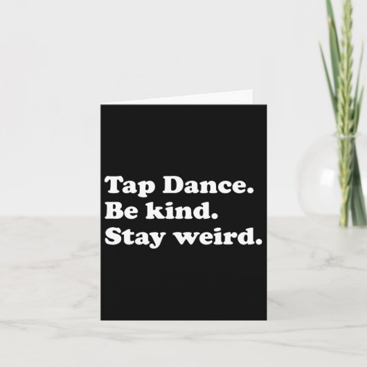 Funny Stich Dance oder Gestochen Tänzer Stich Tanz Karte (Vorderseite)