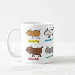 Funny Stick Dogs Kaffeetasse