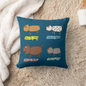 Funny Stick Dogs Kissen (Decke)